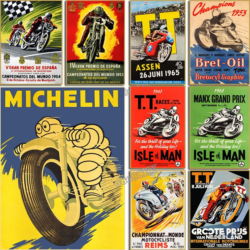 Interior Design Studio - Vintage 24 Horas Motorcycle Races World