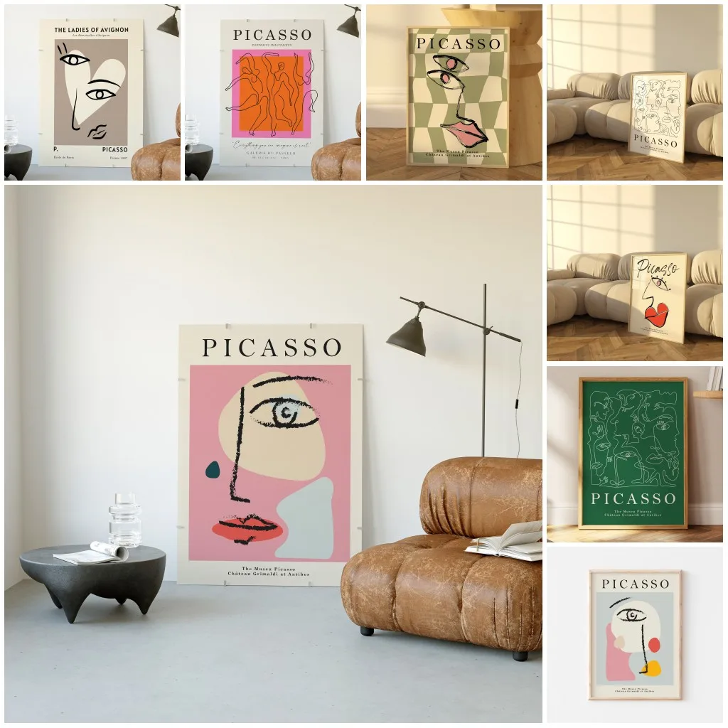 Interior Design Studio - Picasso Exhibition Wall Art Print Abstract