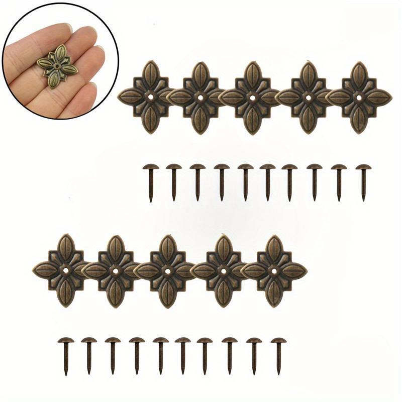 Interior Design Layout - 50sets Quadrilateral Iron Sheet Flower Patch