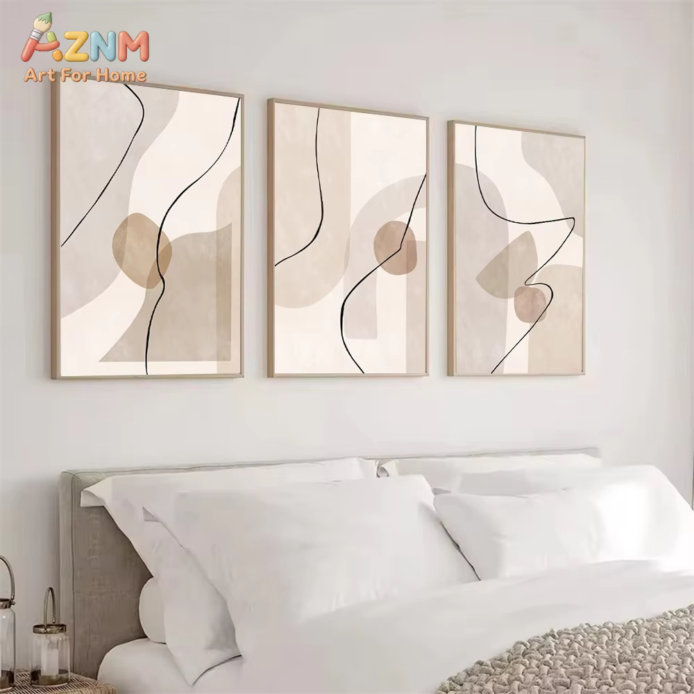 Abstract Beige Geometry Line W - đánh giá và giá Interior Design Modern
