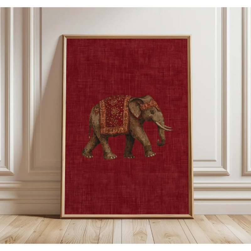 Indian Elephant Pattern Print, - đánh giá và giá Interior Design Layout