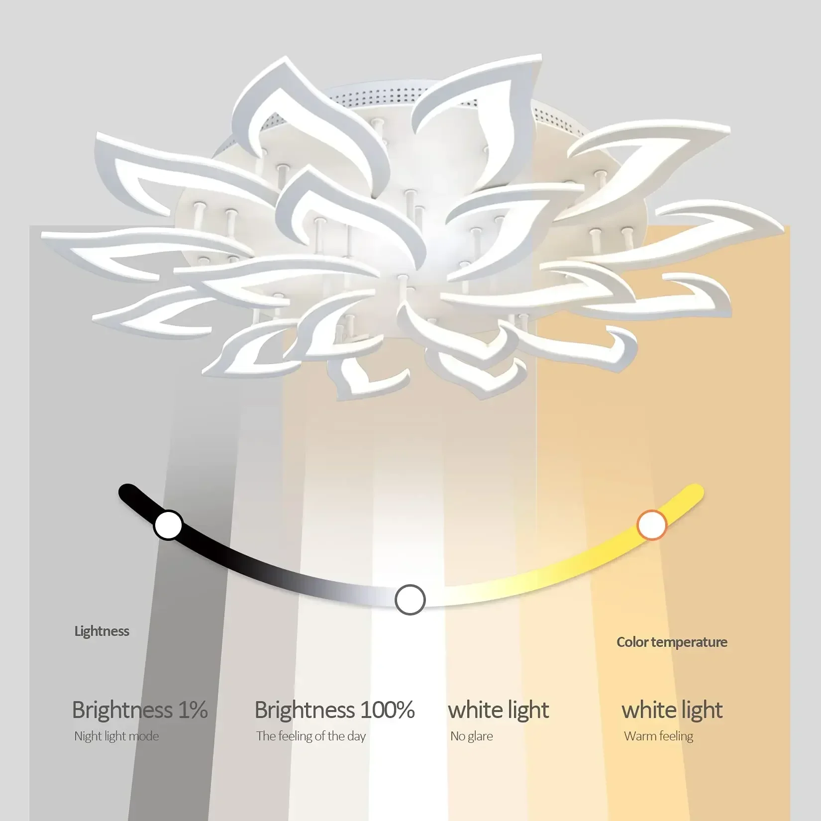 Designer LED Petal Chandelier  - đánh giá và giá Interior Design Remote