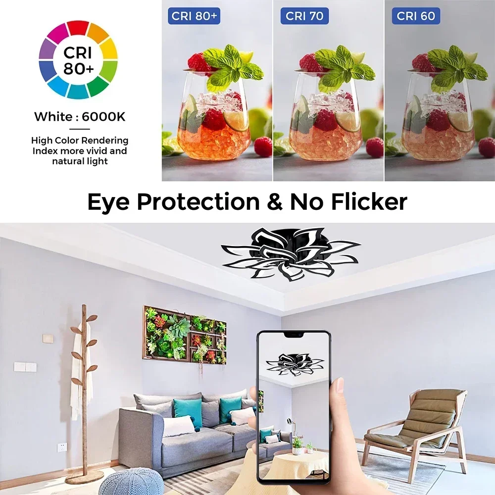 Designer LED Petal Chandelier  - đánh giá và giá Interior Design Remote