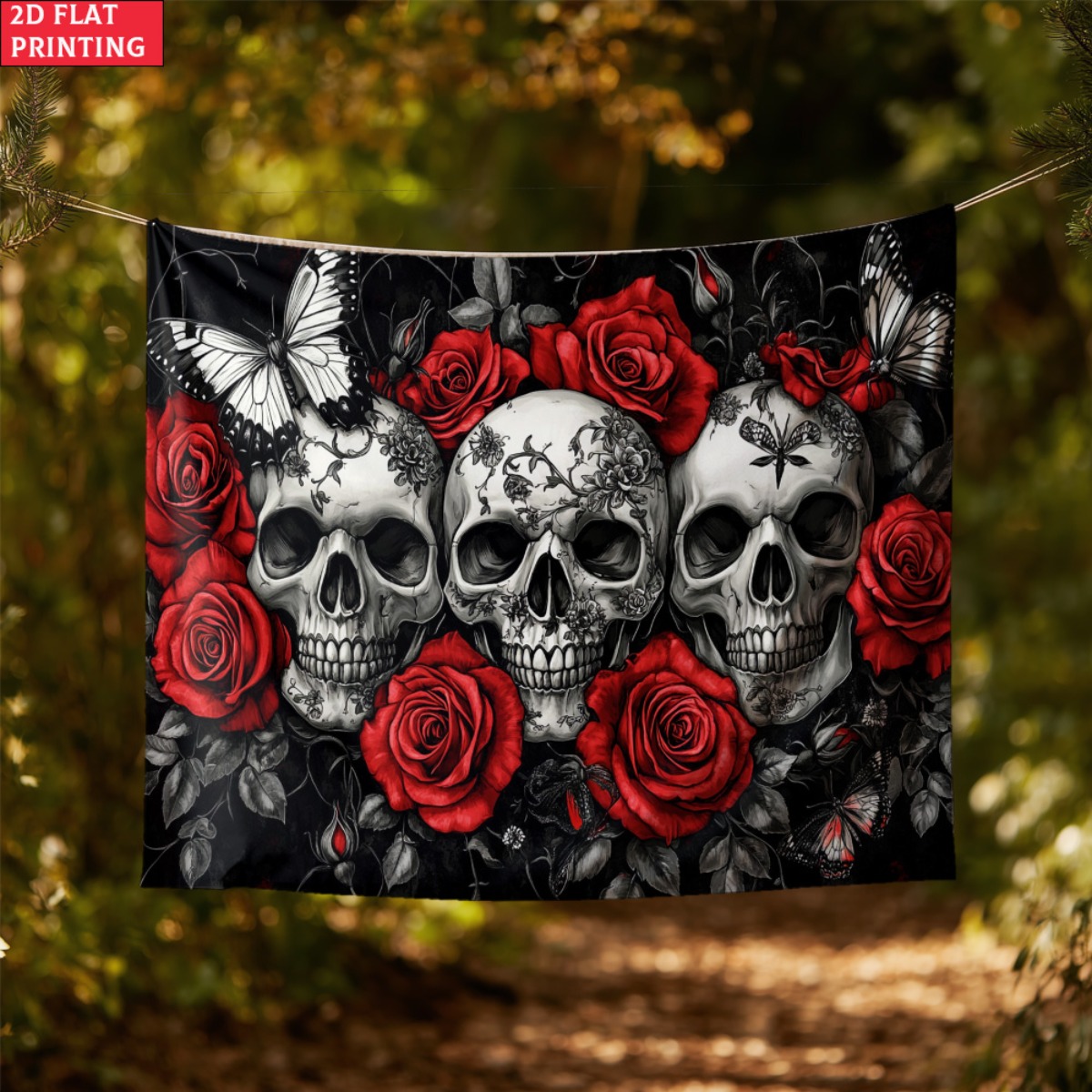 unframed Skull and Roses Gothi - đánh giá và giá Interior Design Modern