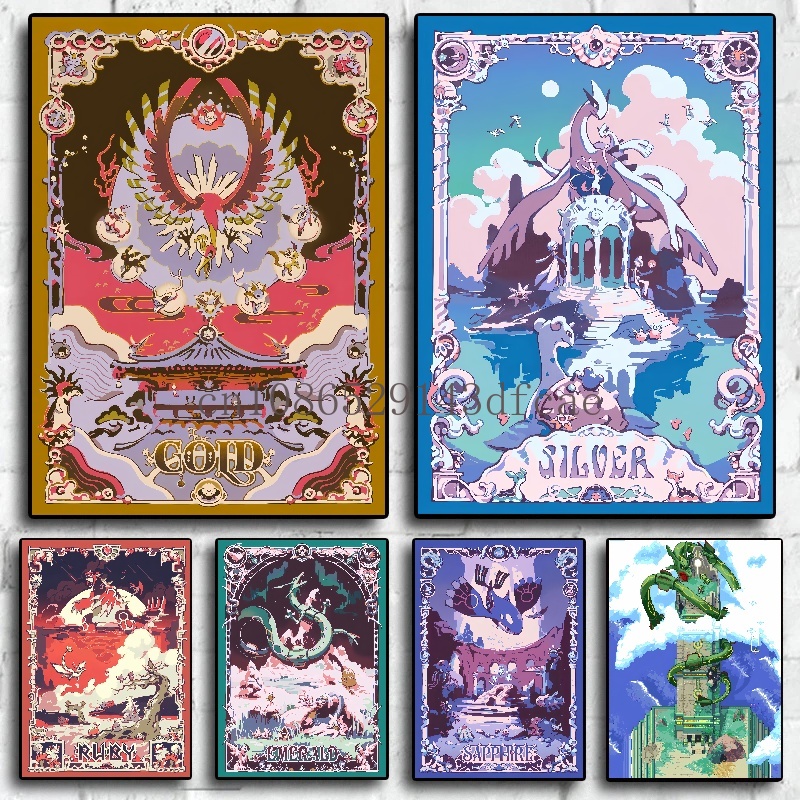 Pokemon Retro Cartoon Poster C - đánh giá và giá Interior Design Modern