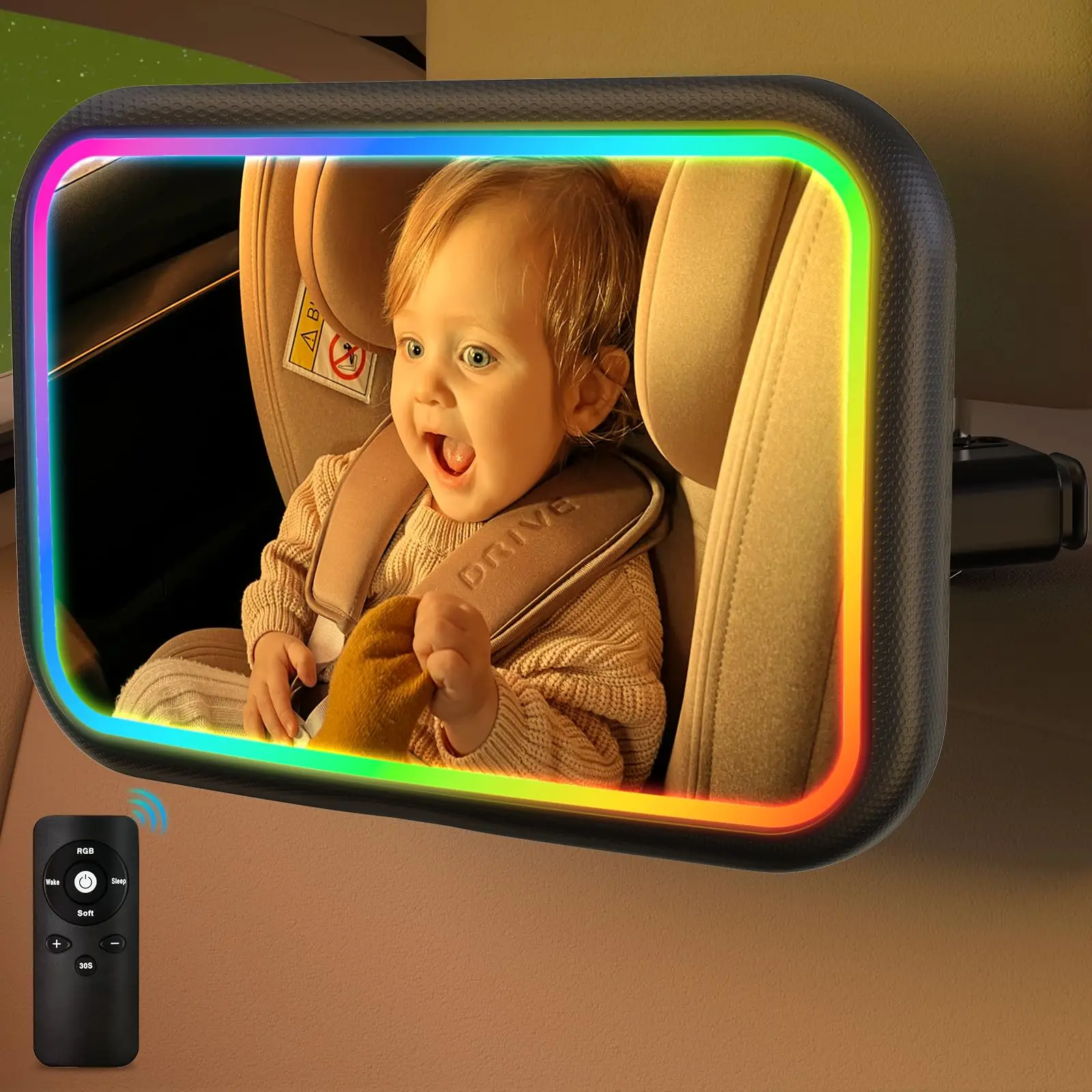 Baby Car Mirror with Light, 7  - đánh giá và giá Interior Design Remote
