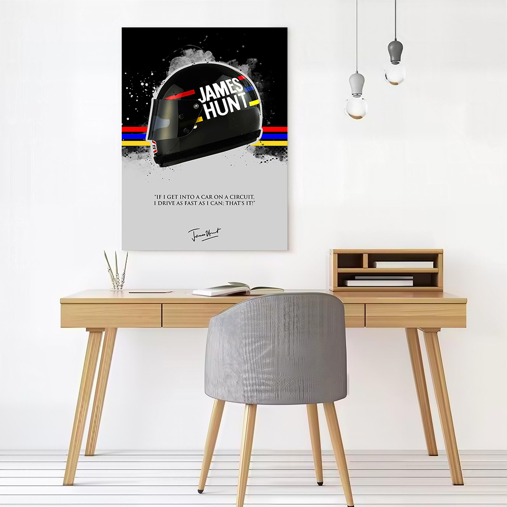 JAMES HUNT Quote Printed Canva - đánh giá và giá Interior Design Modern