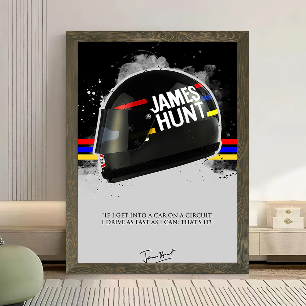 JAMES HUNT Quote Printed Canva - đánh giá và giá Interior Design Modern