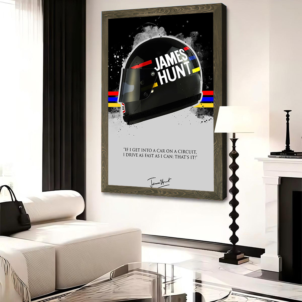 JAMES HUNT Quote Printed Canva - đánh giá và giá Interior Design Modern