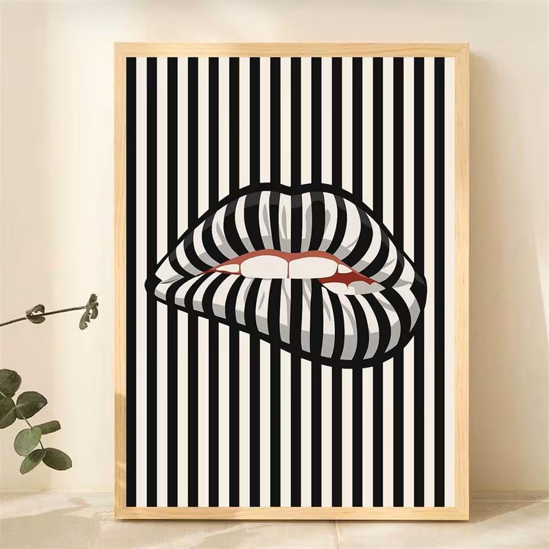 Simple and Abstract Striped Li - đánh giá và giá Interior Design Modern