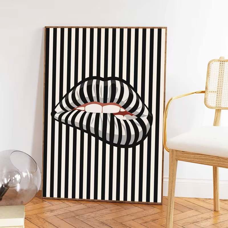 Simple and Abstract Striped Li - đánh giá và giá Interior Design Modern