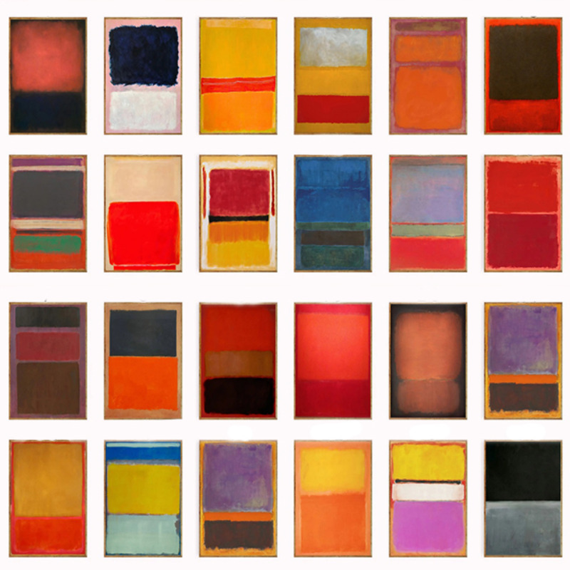 Wall Decor, Mark Rothko Poster - đánh giá và giá Interior Design Modern